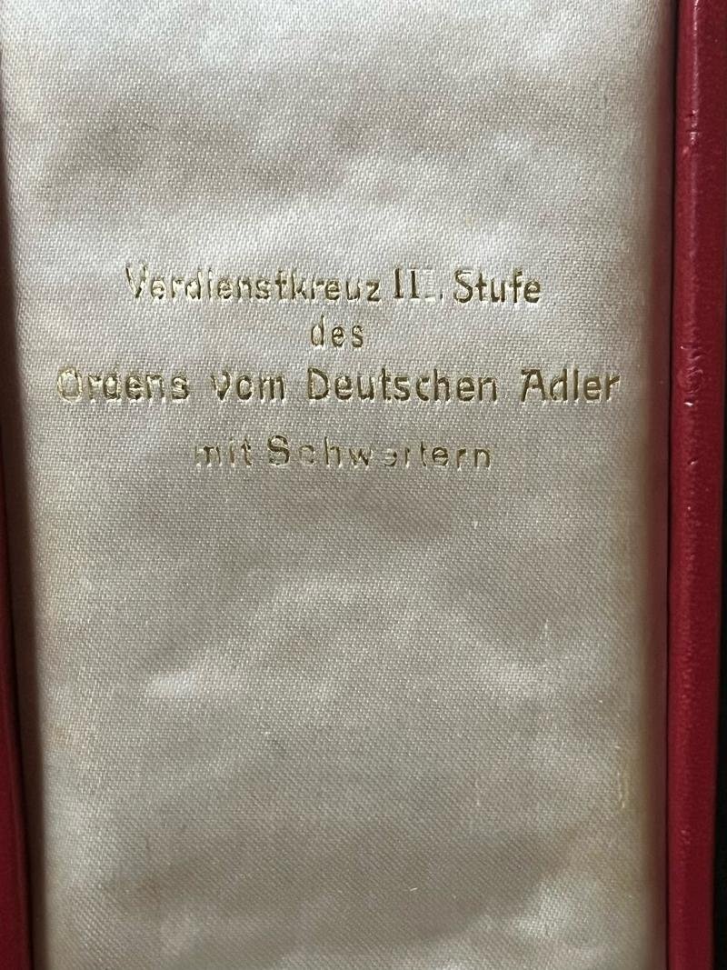 WW2 GERMAN ORDER OF THE GERMAN EAGLE, THIRD CLASS WITH SWORDS BY GODOT — image 4