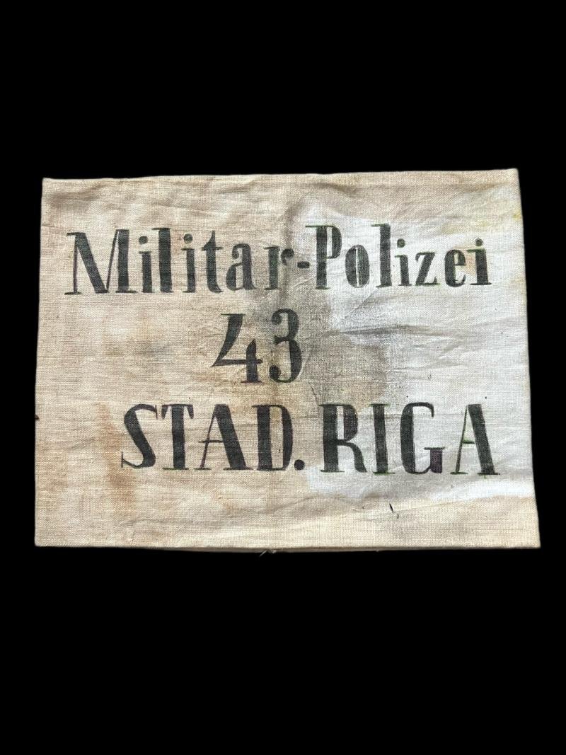 REPRODUCTION MILITAR-POLIZEI 43 STAD.RIGA ARMBAND