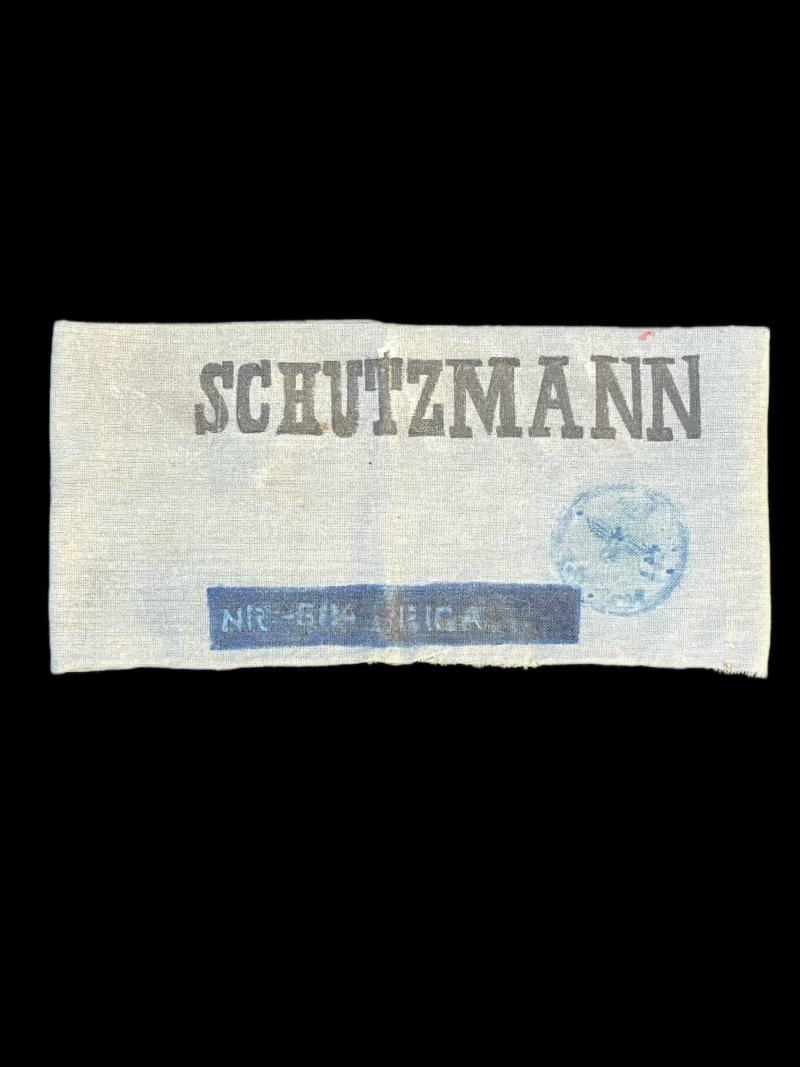 REPRODUCTION WW2 GERMAN SCHUTZMANN ARMBAND