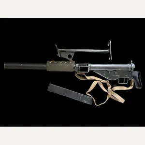 DENIX WW2 STEN MK.II SILENCER SMG & SPARE STOCK