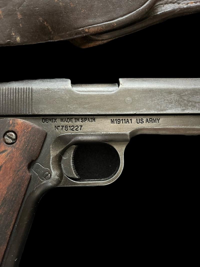 DENIX REPLICA U.S. COLT 1911 PISTOL IN HOLSTER — image 2