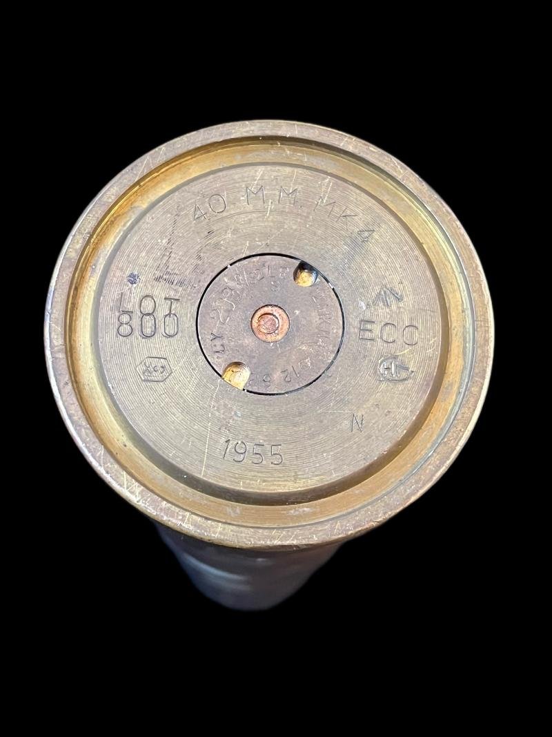 1955 DATED 40MM BOFORS SHELL CASE — image 4