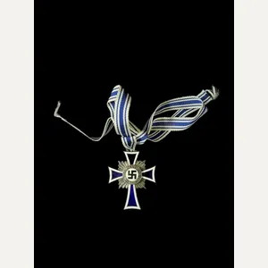 WW2 GERMAN MOTHER'S CROSS IN SILVER