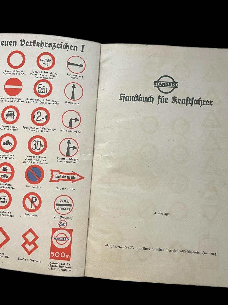 (was £10) GERMAN 1936 DATED STANDARD DRIVER'S HANDBOOK — image 2