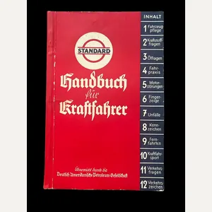 GERMAN 1936 DATED STANDARD DRIVER'S HANDBOOK
