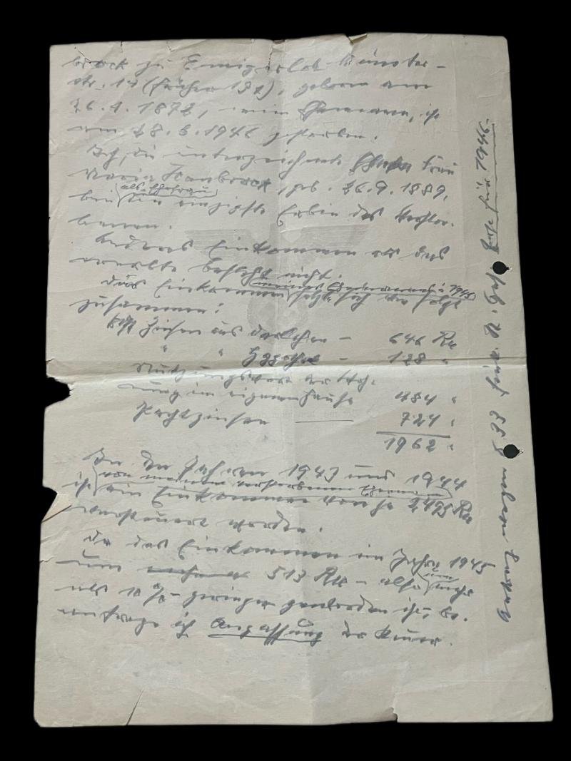 WW2 GERMAN DOCUMENT — image 3