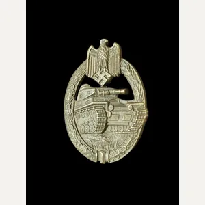 WW2 GERMAN PANZER ASSAULT BADGE IN BRONZE