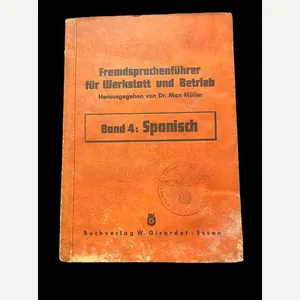 WW2 GERMAN SPANISH LANGUAGE BOOK