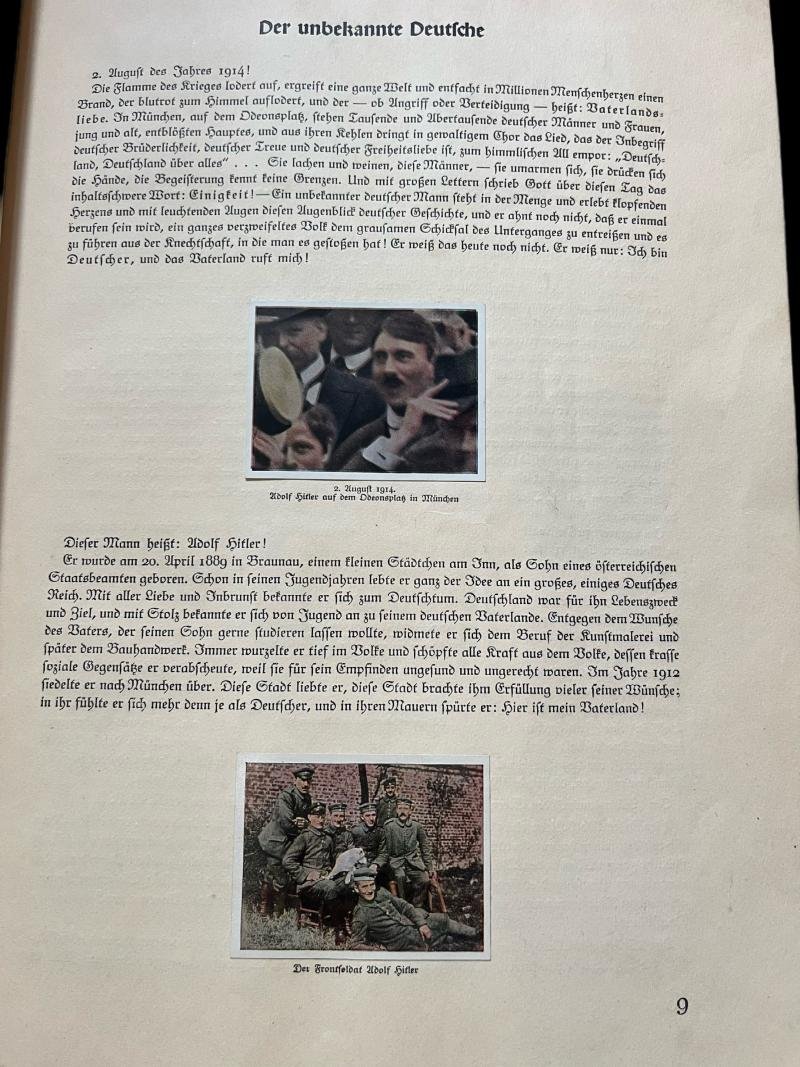 (was £20) WW2 GERMAN KAMPF UM'S DRITTE REICH CIGARETTE CARDS BOOK — image 3