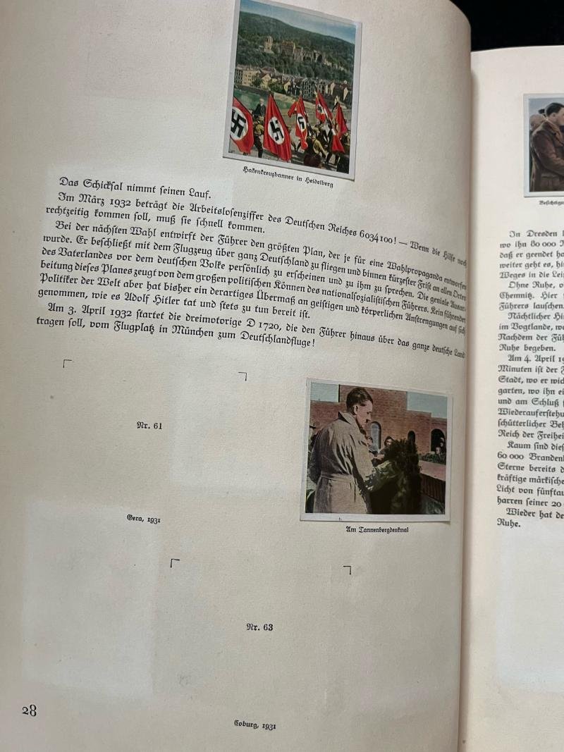 (was £20) WW2 GERMAN KAMPF UM'S DRITTE REICH CIGARETTE CARDS BOOK — image 4