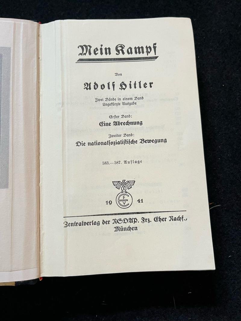 1941 DATED WEDDING EDITION MEIN KAMPF (SIGNED) — image 5