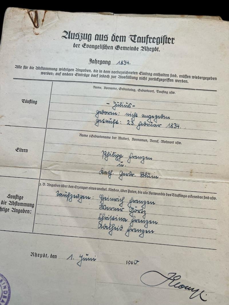 WW2 GERMAN DOCUMENTS (7 PAGES) — image 2