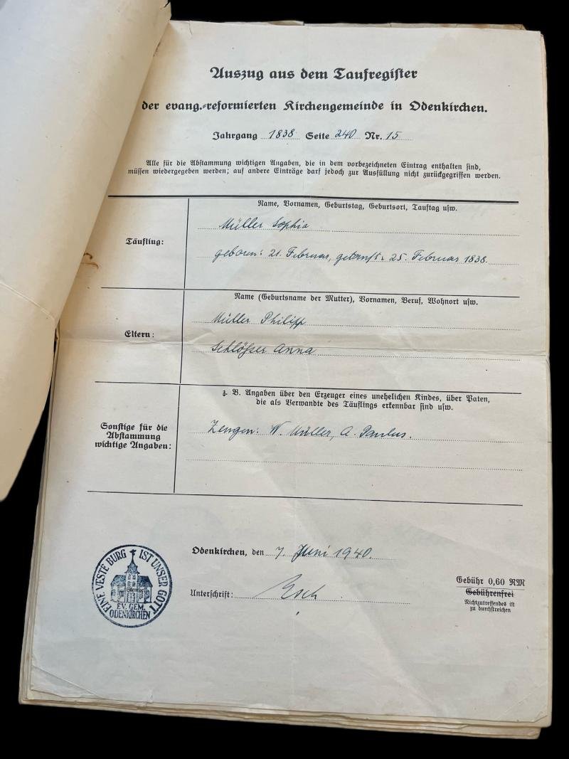 WW2 GERMAN DOCUMENTS (7 PAGES) — image 3
