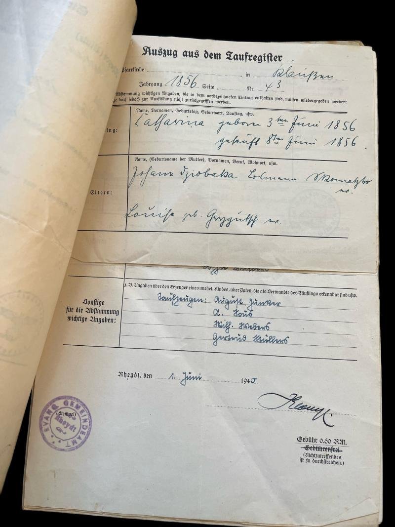 WW2 GERMAN DOCUMENTS (7 PAGES) — image 4