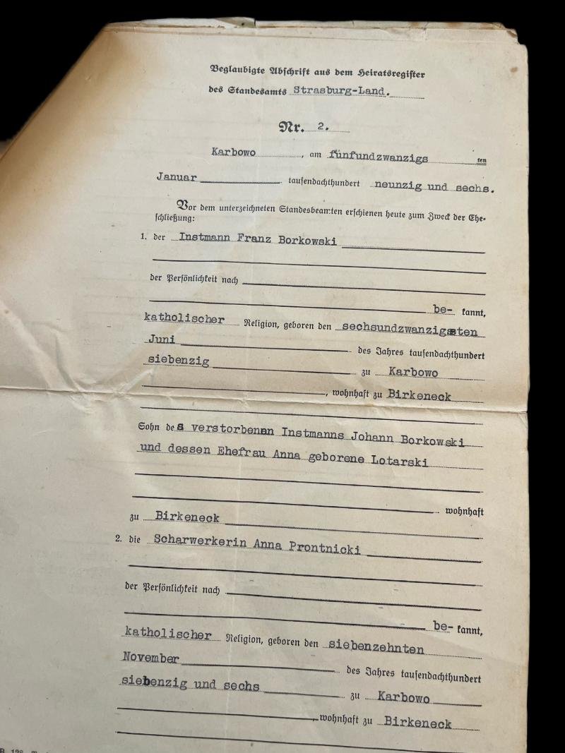 WW2 GERMAN DOCUMENTS (9 PAGES) — image 2