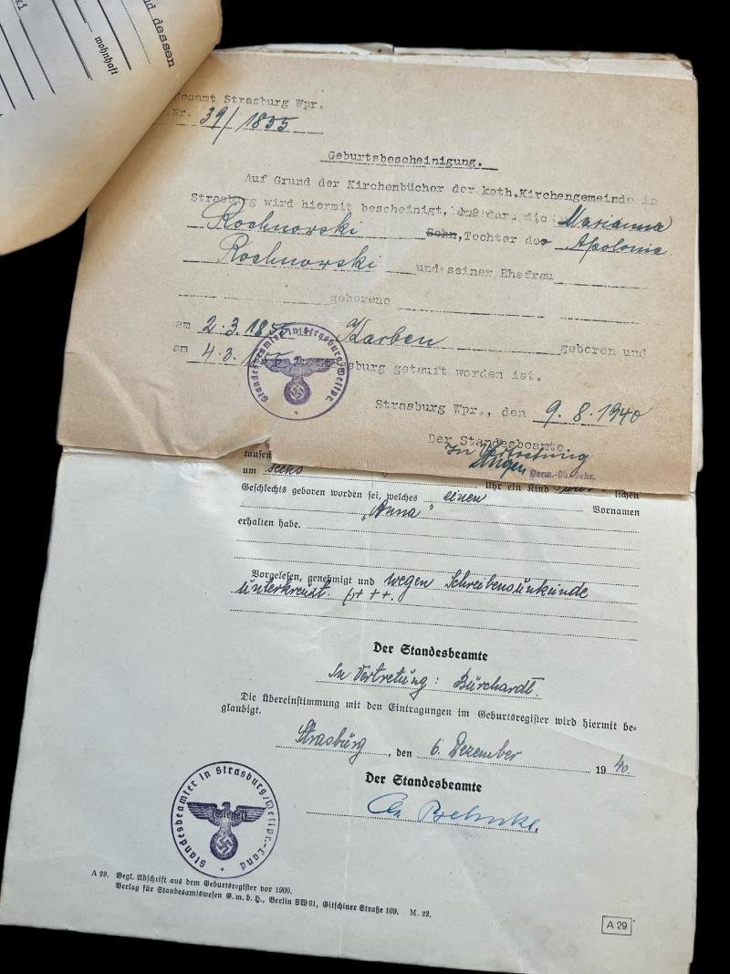 WW2 GERMAN DOCUMENTS (9 PAGES) — image 3