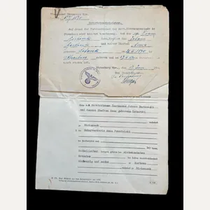 WW2 GERMAN DOCUMENTS (9 PAGES)