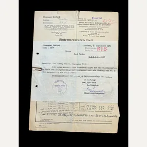 WW2 GERMAN TAX ASSESSMENT