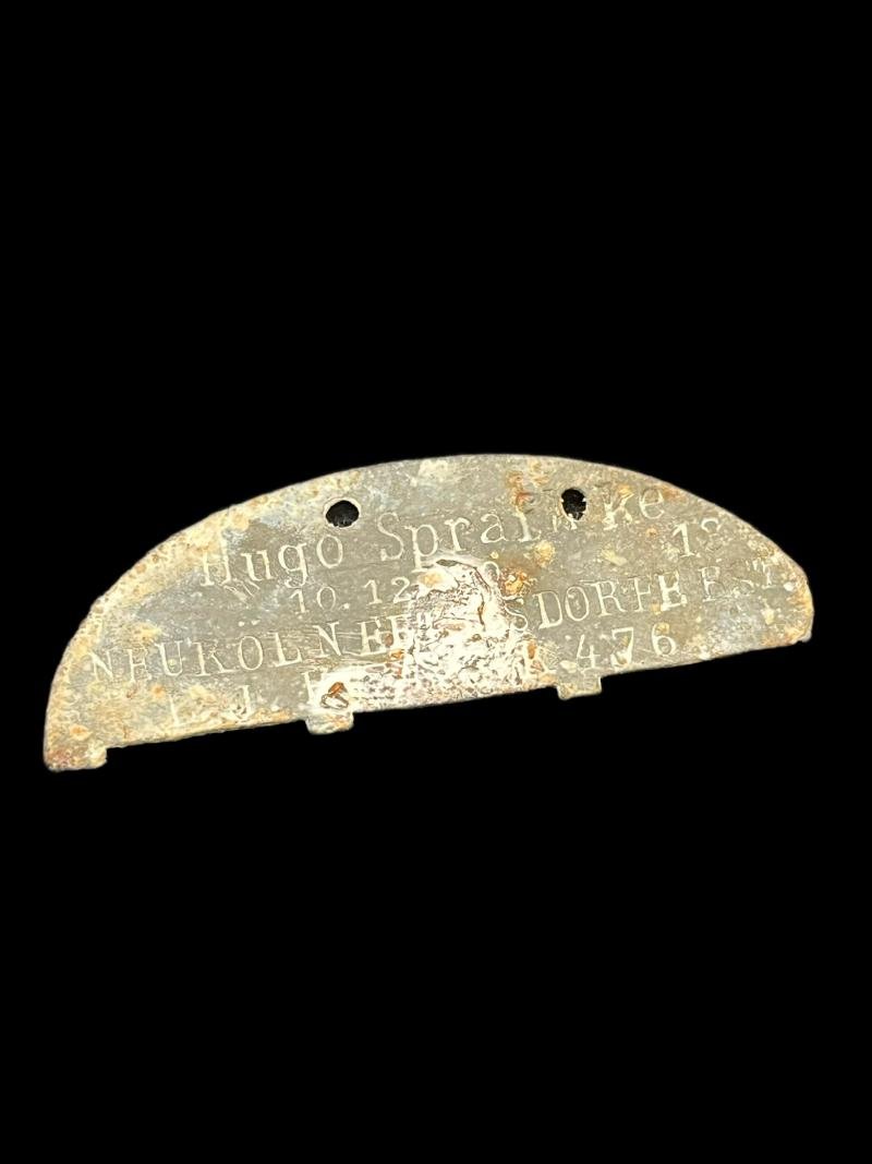 WW2 GERMAN DOG TAG (HALF)