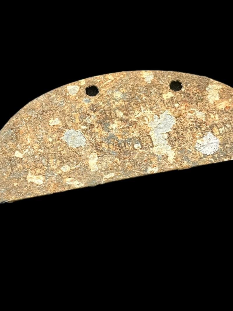 WW2 GERMAN DOG TAG (HALF) — image 2