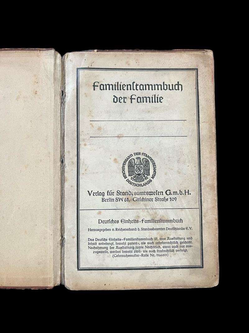 WW2 GERMAN FAMILY TREE DOCUMENT — image 2