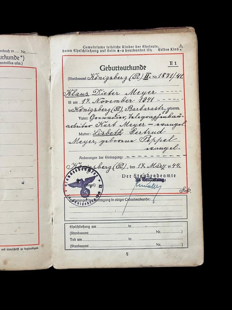 WW2 GERMAN FAMILY TREE DOCUMENT — image 3