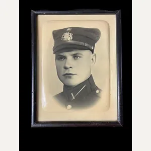 WW2 PICTURE OF A LATVIAN SOLDIER IN FRAME