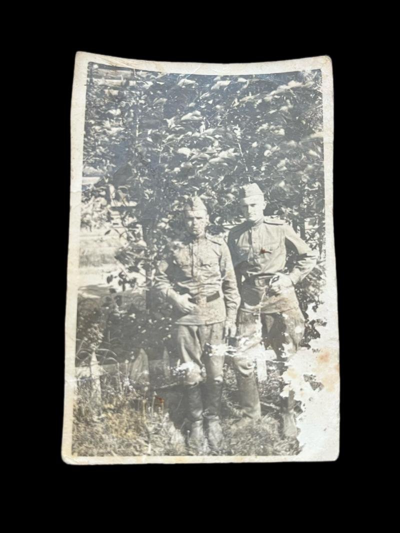 WW2 SOVIET WOODEN BOX & PICTURE — image 3