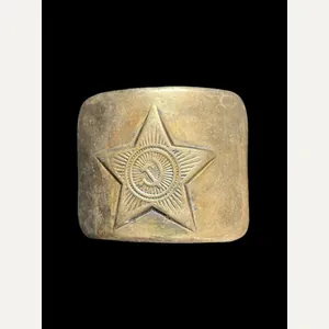 SOVIET BRASS BELT BUCKLE