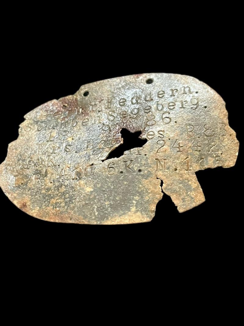 WW1 GERMAN DOG TAG — image 2