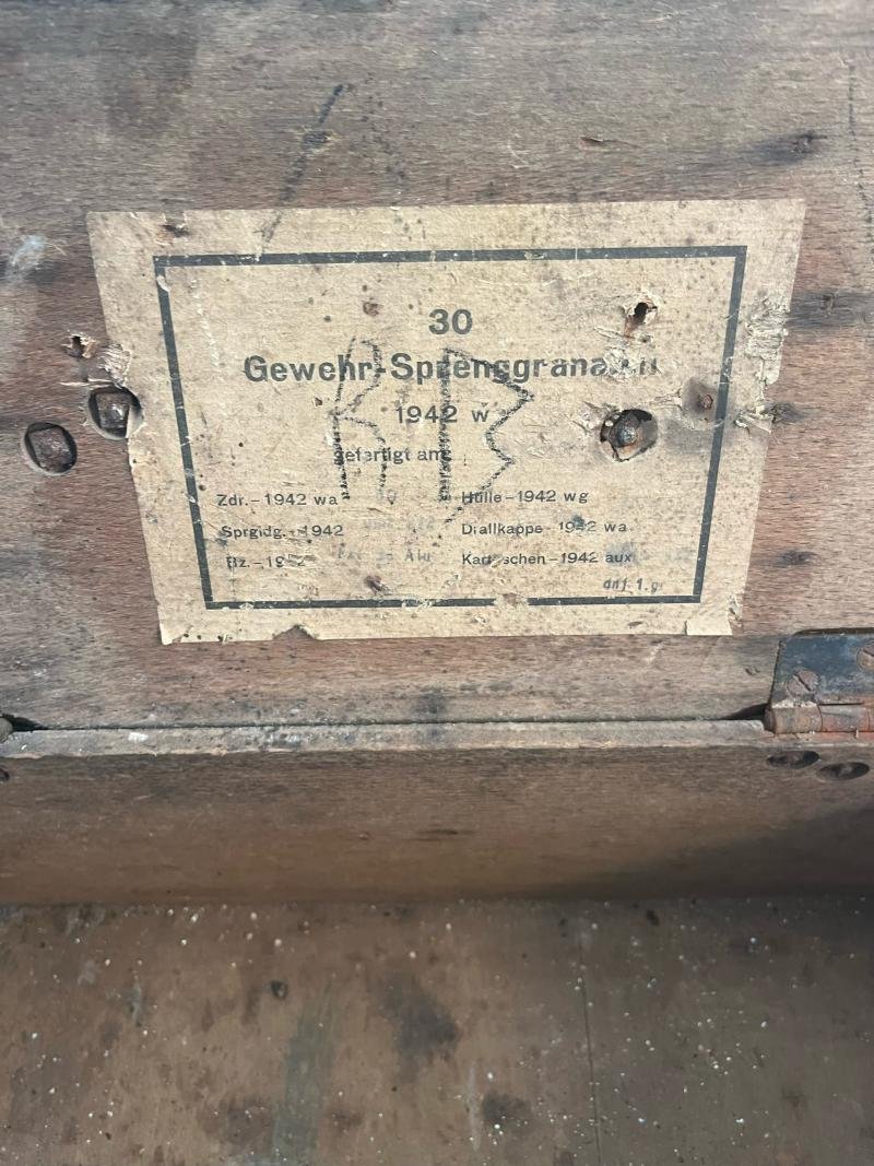 WW2 GERMAN RIFLE GRENADE TRANSIT BOX — image 3