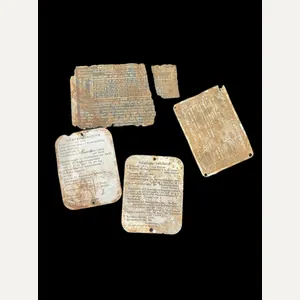 ASSORTED LOT OF WW2 GERMAN METAL PLATES