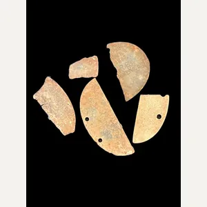 ASSORTED WW2 GERMAN DOG TAG PIECES