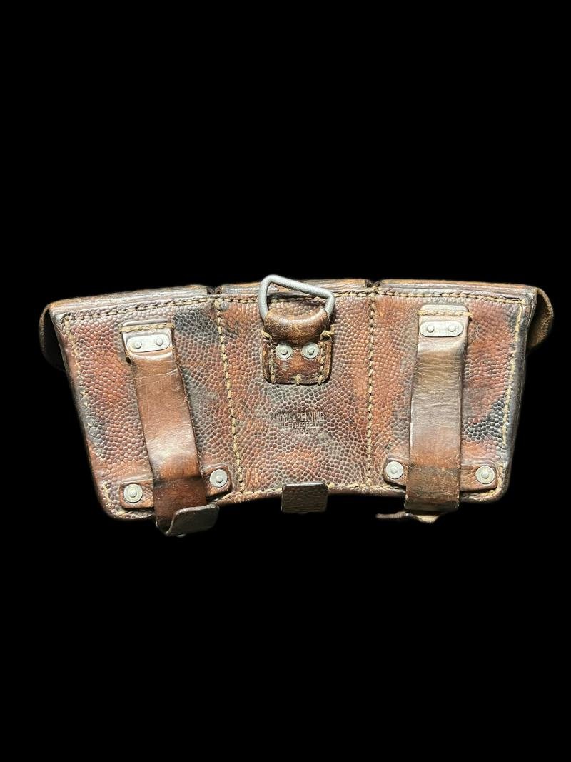 WW2 GERMAN LUFTWAFFE BROWN K98 AMMO POUCH — image 3