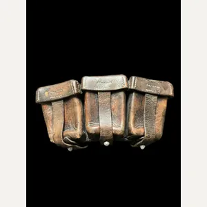 WW2 GERMAN LUFTWAFFE BROWN K98 AMMO POUCH