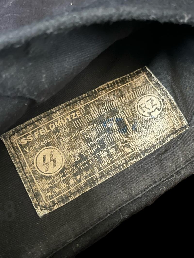 REPRODUCTION WW2 GERMAN WAFFEN-SS TOTENKOPF PANZER CAP — image 5