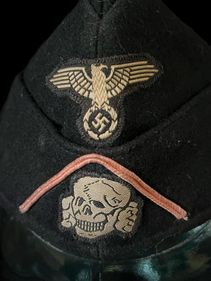 REPRODUCTION WW2 GERMAN WAFFEN-SS TOTENKOPF PANZER CAP — image 7