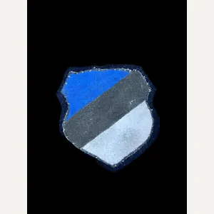 REPRODUCTION WW2 SS ESTONIAN VOLUNTEER SHIELD PATCH