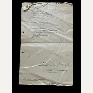 (Was £7.50) 1920 DATED GERMAN DOCUMENT