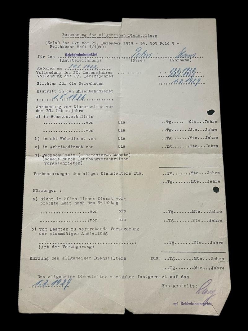 (Was £10) WW2 GERMAN REICHSBAHN LETTER — image 2