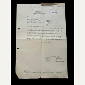 (Was £10) WW2 GERMAN REICHSBAHN LETTER