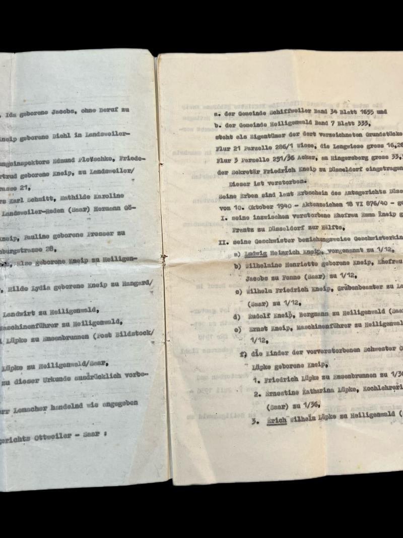 (Was £15) WW2 GERMAN NEGOTIATING DOCUMENT — image 3