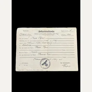 WW2 GERMAN BIRTH CERTIFICATE