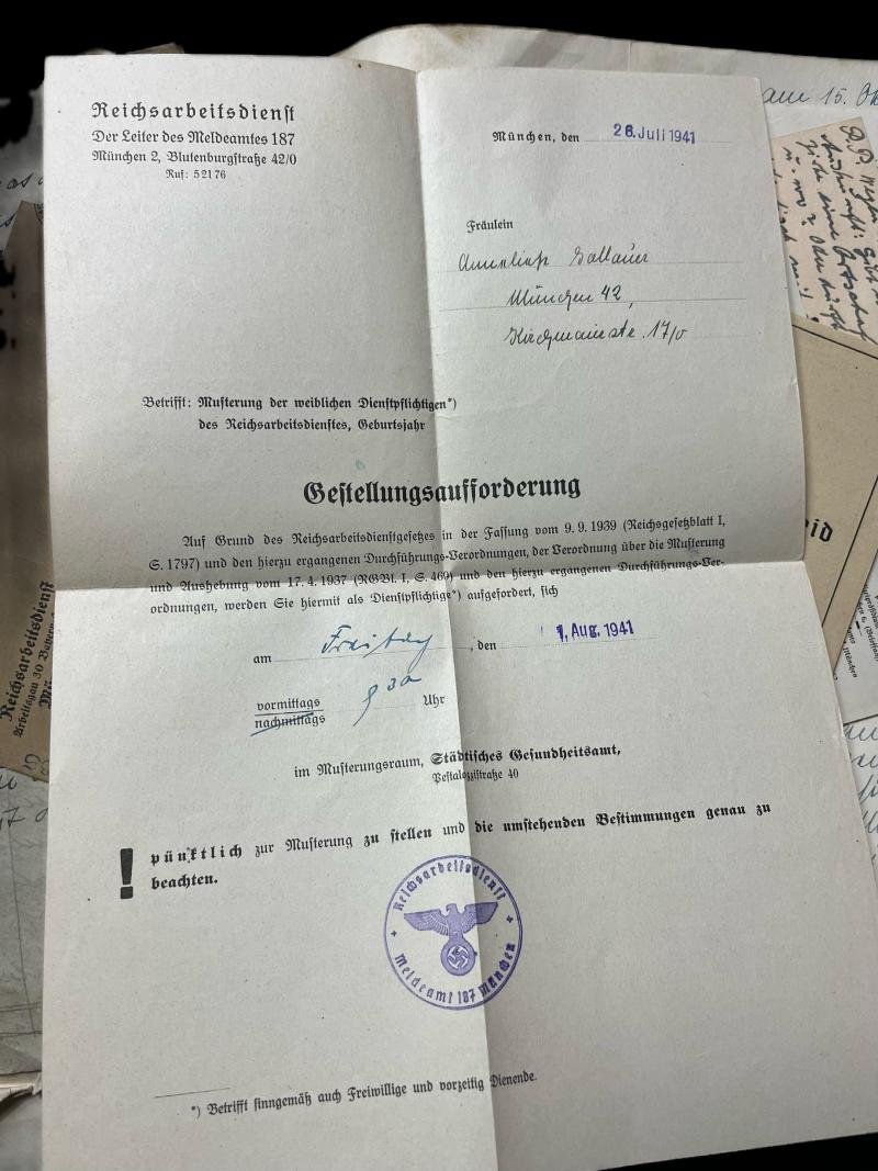 (Was £195) WW2 FAMILY LETTERS/ DOCUMENTS REINHART WASSER/ERWIN WASSER AND OTHER FAMILY MEMBERS — image 10