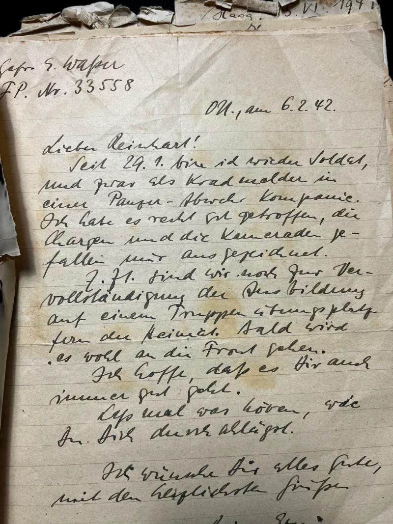 (Was £195) WW2 FAMILY LETTERS/ DOCUMENTS REINHART WASSER/ERWIN WASSER AND OTHER FAMILY MEMBERS — image 5