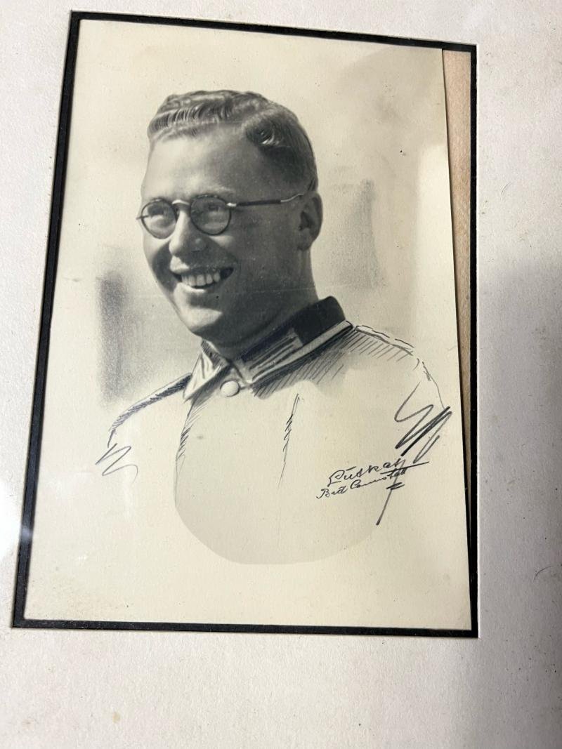 (was £35) WW2 GERMAN PICTURE IN FRAME (SIGNED) — image 2