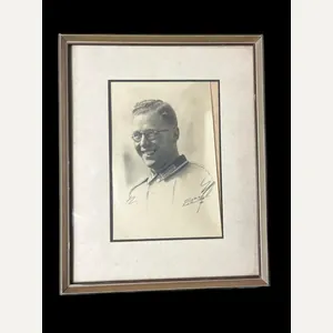 (was £35) WW2 GERMAN PICTURE IN FRAME (SIGNED)