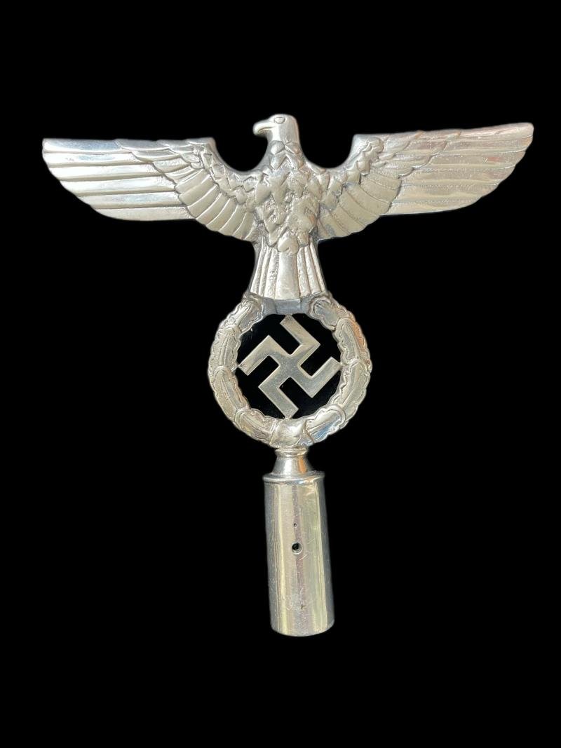 REPRODUCTION WW2 GERMAN NSDAP POLITICAL FLAG POLE TOPPER — image 3