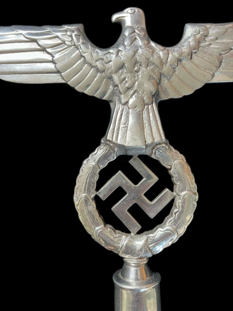 REPRODUCTION WW2 GERMAN NSDAP POLITICAL FLAG POLE TOPPER — image 4