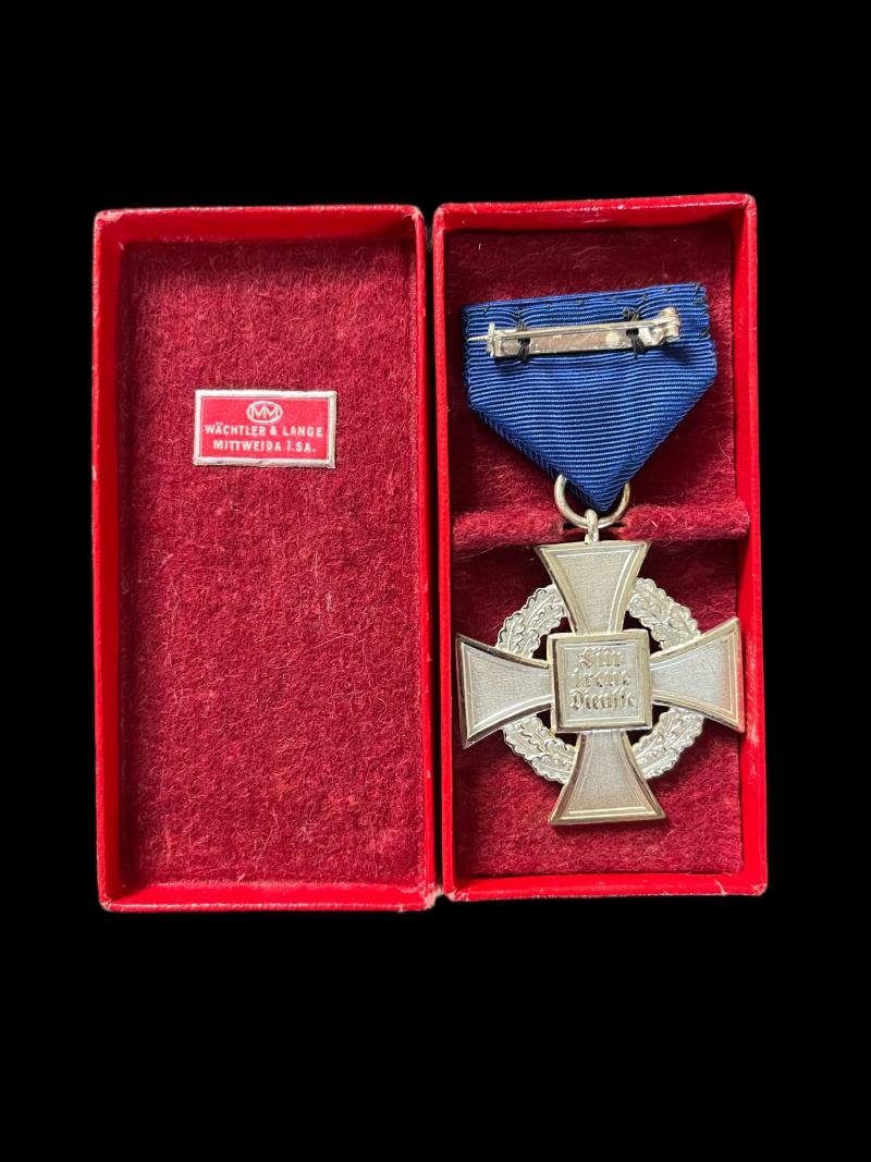WW2 GERMAN NATIONAL FAITHFUL SERVICE 25 YEARS WITH PRESENTATION BOX — image 3
